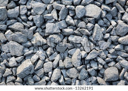 Foot path from fine gravel of grey color