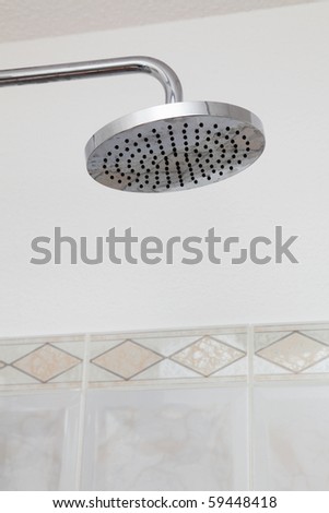 Metal shower head without water