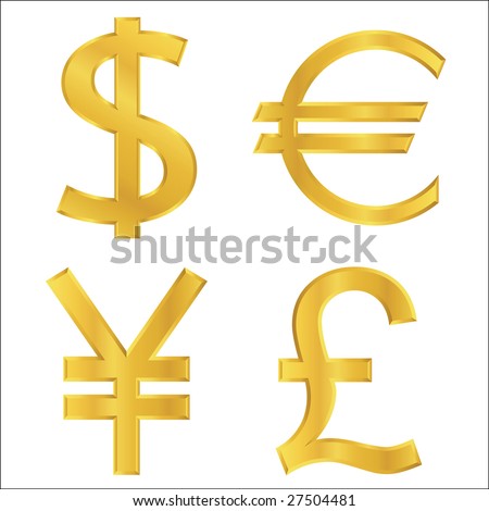 currency symbols vector. currency symbols vector. stock