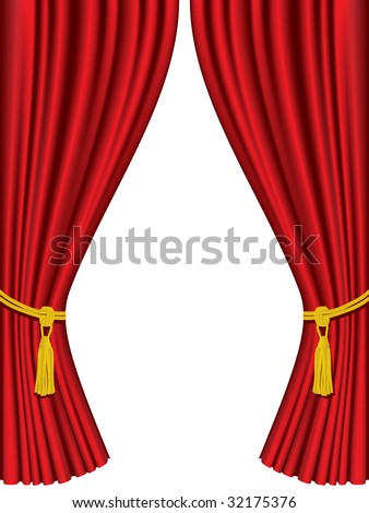 theater curtain clip art. stock vector : Theater