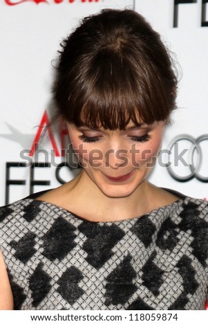 LOS ANGELES - NOV 2:  Bella Heathcote arrives at the AFI Film Festival 2012 \