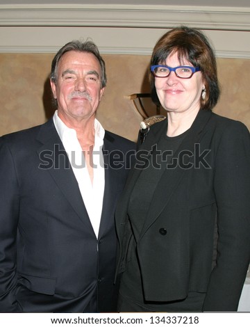 STUDIO CITY - JANUARY 19: Eric Braeden and Lynn Marie Latham at Pacific Pioneers Broadcasting Luncheon IHO Eric Braeden Sportsman\'s Lodge January 19, 2007 in Studio City, CA