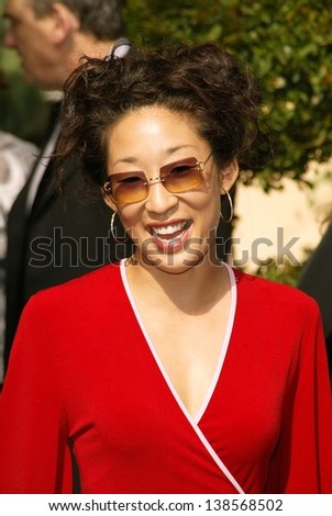 LOS ANGELES - OCTOBER 23: Sandra Oh at the 10th Annual Premiere Women in Hollywood Luncheon in Four Seasons Hotel on October 23, 2003 in Los Angeles, CA.