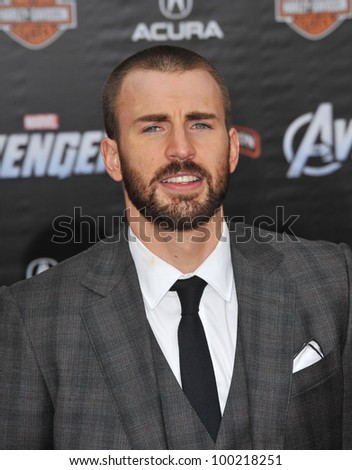 Chris Evans at the world premiere of his new movie 