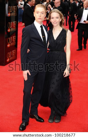 Freddie Fox and Tamzin Merchant arrives for the Olivier Awards 2012 at the Royal Opera House, Covent Garden, London. 15/04/2012 Picture by: Steve Vas / Featureflash