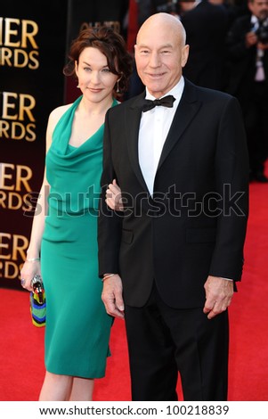 Patrick Stewart arrives for the Olivier Awards 2012 at the Royal Opera House, Covent Garden, London. 15/04/2012 Picture by: Steve Vas / Featureflash