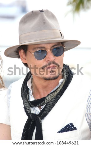 Johnny Depp at the 'Pirates of the Caribbean: On Stranger Tides' Premiere at the 2011 Cannes Film Festival. 14/05/2011 Picture by: Henry Harris / Featureflash