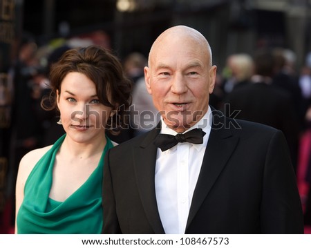 Patrick Stewart arrives for the Olivier Awards 2012 at the Royal Opera House, Covent Garden, London. 15/04/2012 Picture by: Simon Burchell / Featureflash
