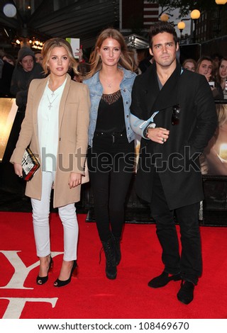 Caggie Dunlop, Millie Macintosh and Spencer Matthews arriving for \'The Lucky One\' European Premiere, Bluebird, Chelsea, London. 23/04/2012 Picture by: Alexandra Glen / Featureflash