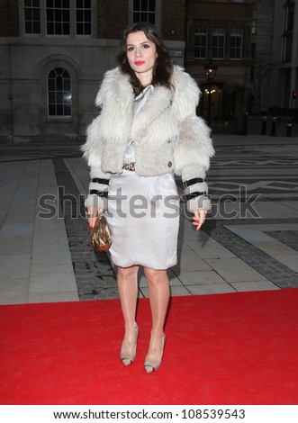 Lara Bohinc arriving for the Women for Women Gala held at the Guildhall, London. 03/05/2012 Picture by: Henry Harris / Featureflash