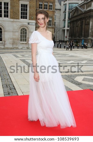 Tali Lennox arriving for the Women for Women Gala held at the Guildhall, London. 03/05/2012 Picture by: Henry Harris / Featureflash