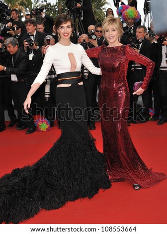 Jane Fonda & Paz Vega (left) at the gala screening of \