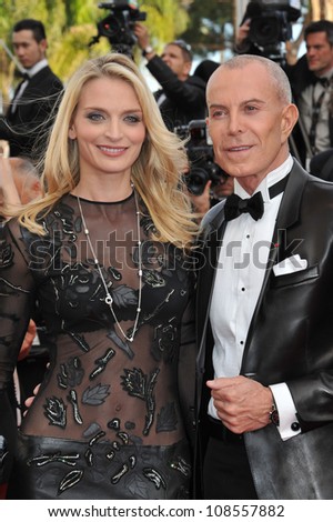 Sarah Marshall & Jean Claude Jitrois at the gala screening of Lawless, in competition at the 65th Festival de Cannes. May 19, 2012  Cannes, France Picture: Paul Smith / Featureflash