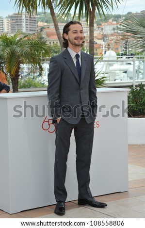 Shia LaBeouf at the photocall for his new movie \