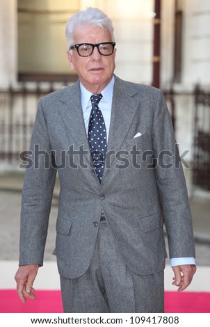 Nicky Haslam arriving for the Royal Academy of Arts Summer Exhibition Party, at the Royal Academy of Arts, London. 30/05/2012 Picture by: Alexandra Glen / Featureflash