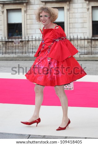 Grayson Perry arriving for the Royal Academy of Arts Summer Exhibition Party, at the Royal Academy of Arts, London. 30/05/2012 Picture by: Alexandra Glen / Featureflash