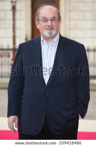 Salman Rushdie arriving for the Royal Academy of Arts Summer Exhibition Party, at the Royal Academy of Arts, London. 30/05/2012 Picture by: Alexandra Glen / Featureflash