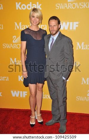 Jenna Elfman & husband Bodhi Elfman at the Women in Film 2012 Crystal + Lucy Awards at the Beverly Hilton Hotel. June 13, 2012  Beverly HIlls, CA Picture: Paul Smith / Featureflash