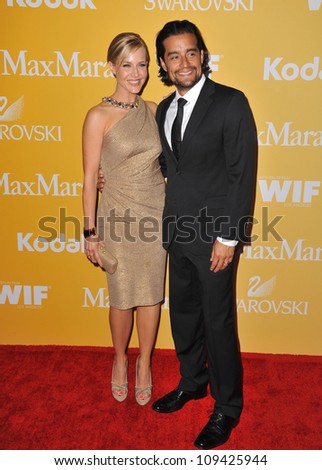 Julie Benz & Rich Orosco at the Women in Film 2012 Crystal + Lucy Awards at the Beverly Hilton Hotel. June 13, 2012  Beverly HIlls, CA Picture: Paul Smith / Featureflash
