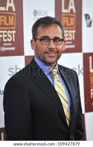 Steve Carell at the world premiere of his movie \