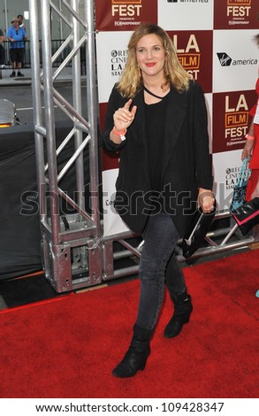 Drew Barrymore at the world premiere of 
