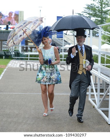 Racegoers  attend Ladies Day at the annual Royal Ascot horse racing event. Ascot, UK. June 21, 2012, Ascot, UK Picture: Catchlight Media / Featureflash