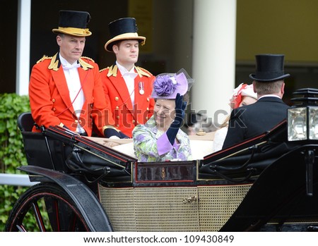 Princess Anne  attends Ladies Day at the annual Royal Ascot horse racing event. Ascot, UK. June 21, 2012, Ascot, UK Picture: Catchlight Media / Featureflash