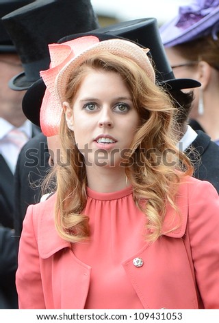 Princess Beatrice attends the final day of the annual Royal Ascot horse racing event, Ascot, UK. June 23, 2012. Picture: Catchlight Media / Featureflash