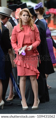 Princess Beatrice attends the final day of the annual Royal Ascot horse racing event, Ascot, UK. June 23, 2012. Picture: Catchlight Media / Featureflash
