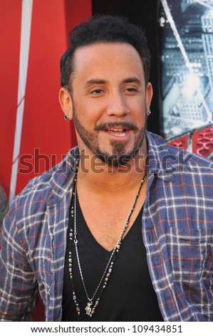 A.J. McLean at the world premiere of \