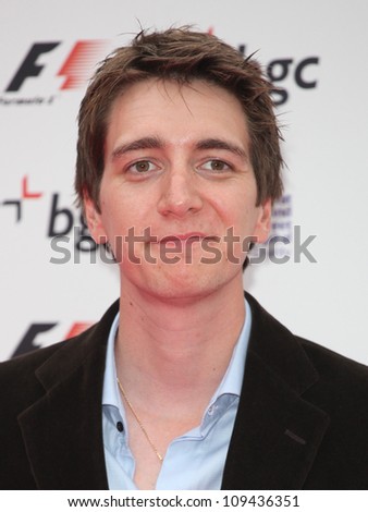 Oliver Phelps arriving for The F1 Party in aid of GOSH at Battersea Evolution, London. 04/07/2012 Picture by: Alexandra Glen / Featureflash