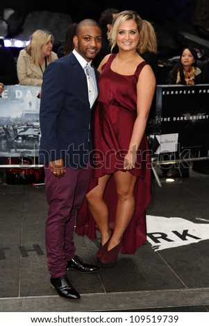 JB (JLS) and girlfriend Chloe Tangney arriving for European premiere of \