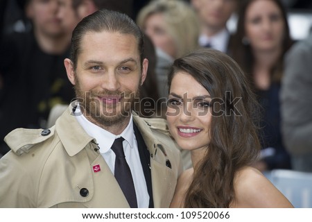 Tom Hardy and Charlotte Riley arriving for European premiere of \
