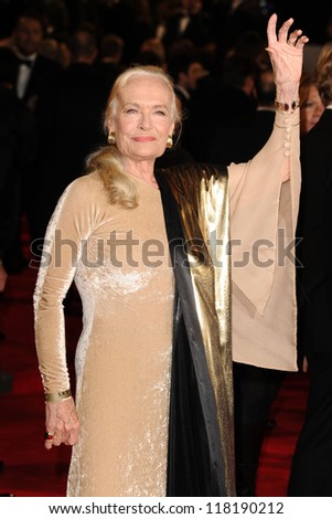 Shirley Eaton arriving for the Royal World Premiere of \'Skyfall\' at Royal Albert Hall, London. 23/10/2012