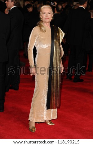 Shirley Eaton arriving for the Royal World Premiere of \'Skyfall\' at Royal Albert Hall, London. 23/10/2012