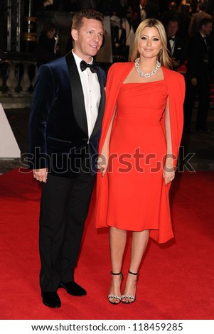 Holly Valance and Nick Candy arriving for the Royal World Premiere of \'Skyfall\' at Royal Albert Hall, London. 23/10/2012