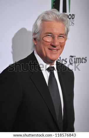 Richard Gere at the 16th Annual Hollywood Film Awards at the Beverly Hilton Hotel. October 22, 2012  Beverly Hills, CA Picture: Paul Smith