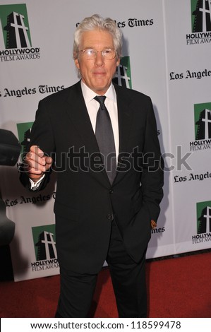 Richard Gere at the 16th Annual Hollywood Film Awards at the Beverly Hilton Hotel. October 22, 2012  Beverly Hills, CA Picture: Paul Smith