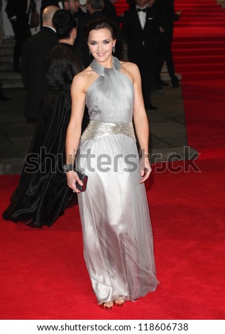 Victoria Pendleton arriving for the Royal World Premiere of \'Skyfall\' at Royal Albert Hall, London. 23/10/2012 Picture by: Alexandra Glen