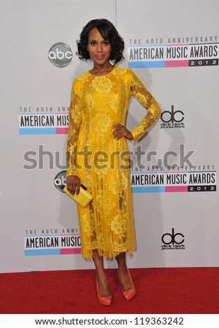 Kerry Washington at the 40th Anniversary American Music Awards at the Nokia Theatre LA Live. November 18, 2012  Los Angeles, CA Picture: Paul Smith