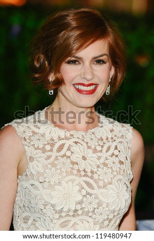 Isla Fisher arriving for the 