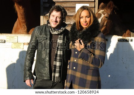 Leona Lewis and Matt Cardle at the Hopefield Animal Sanctuary Christmas Fete, Brentwood, Essex. 02/12/2012 Picture by: Simon Burchell / Featureflash
