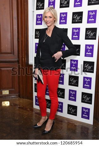 Jenni Falcolner arriving for the Style for Stroke Party, 5 Cavendish Square, London. 02/10/2012 Picture by: Henry Harris
