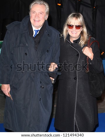 Twiggy and husband Leigh Lawson arriving for the Life Of Pi premiere, at Empire Leicester Square, London. 03/12/2012 Picture by: Alexandra Glen