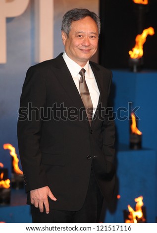 Ang Lee arriving for the Life Of Pi premiere, at Empire Leicester Square, London. 03/12/2012 Picture by: Alexandra Glen