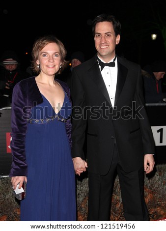 Ed Miliband and wife Justine arriving for The Sun Military Awards, at The Imperial War Museum, London. 06/12/2012 Picture by: Alexandra Glen