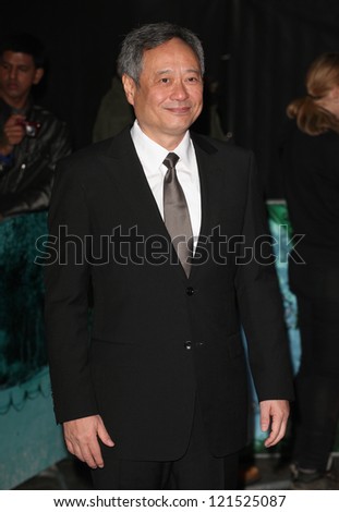 Ang Lee arriving for the Life Of Pi premiere, at Empire Leicester Square, London. 03/12/2012 Picture by: Alexandra Glen