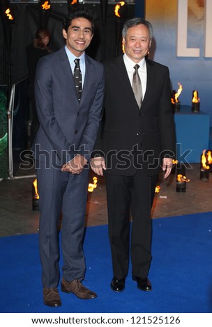 Suraj Sharma and Ang Lee arriving for the Life Of Pi premiere, at Empire Leicester Square, London. 03/12/2012 Picture by: Alexandra Glen