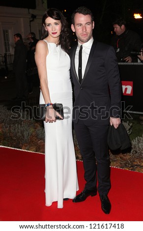 Mark Cavendish and Peta Todd arriving for The Sun Military Awards, at The Imperial War Museum, London. 06/12/2012 Picture by: Alexandra Glen