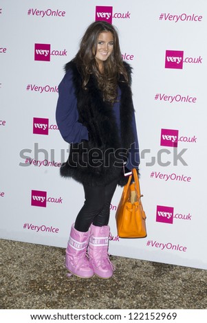 Binky Felstead at the Very.Co.Uk Ice Fashion Show, Tower of London, London. 10/12/2012 Picture by: Simon Burchell